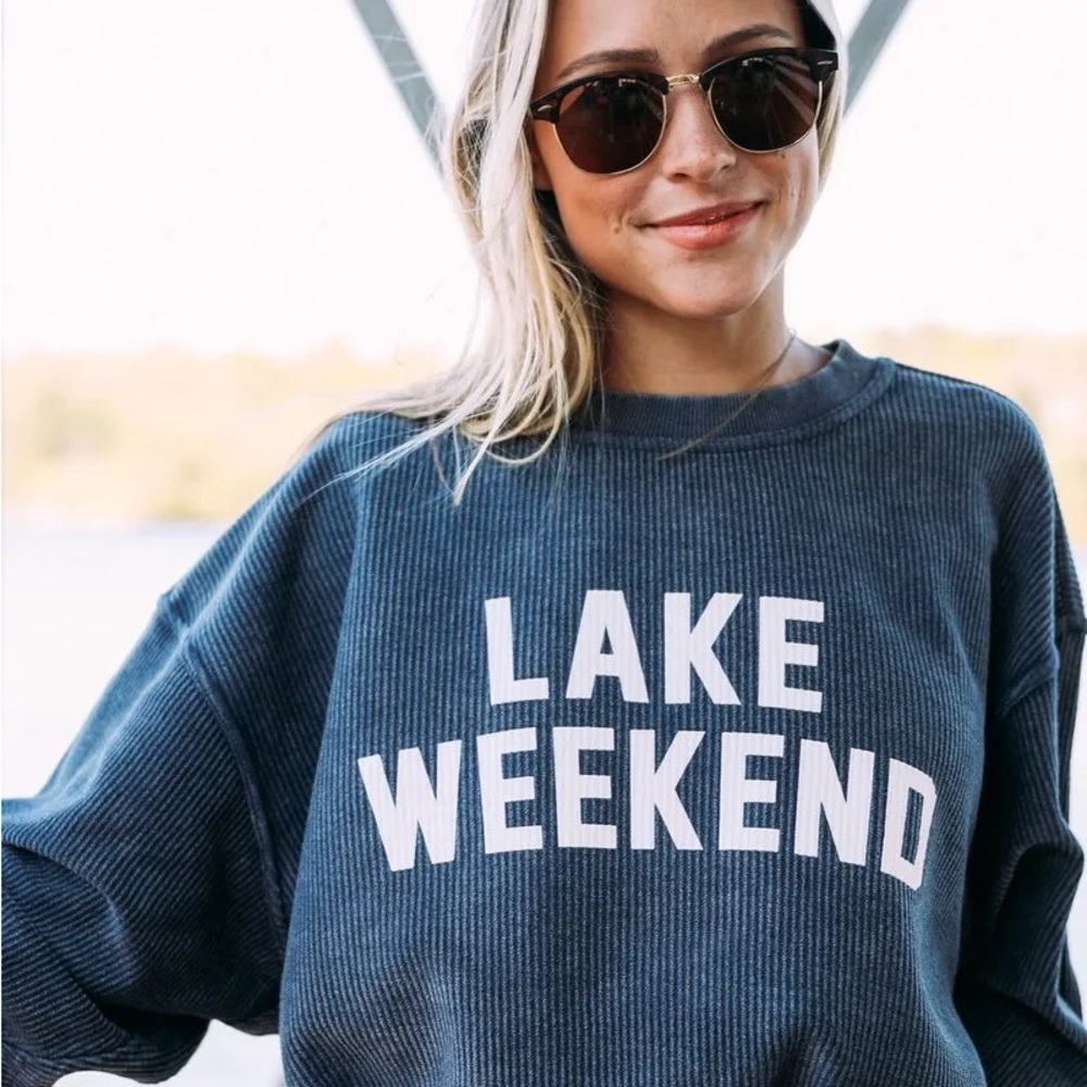 lake weekend sweatshirt